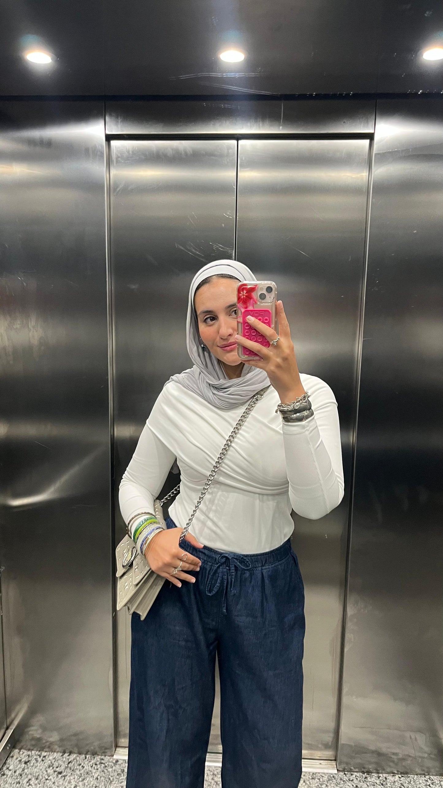 Twist Draped Top in White