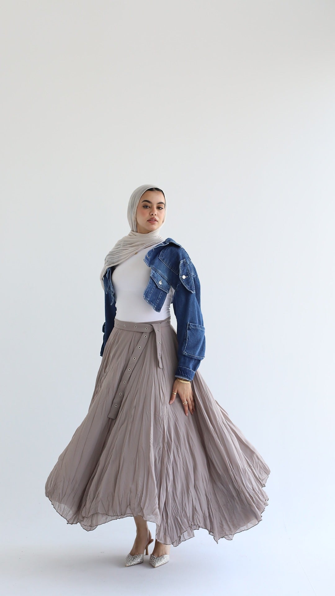 Whisper Skirt in Beige