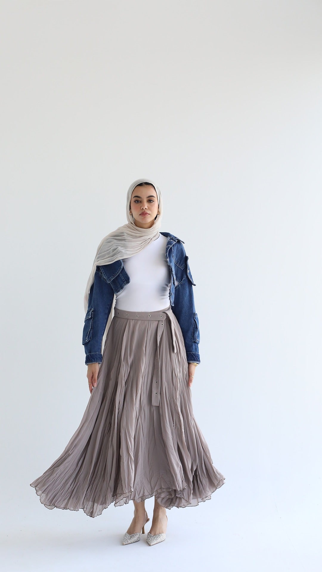 Whisper Skirt in Beige