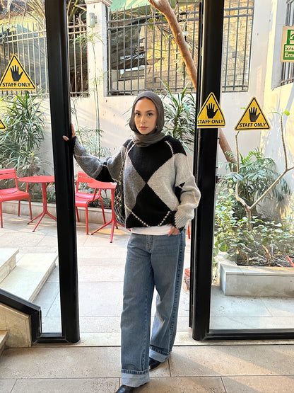 Diamond Knit Jumper 01