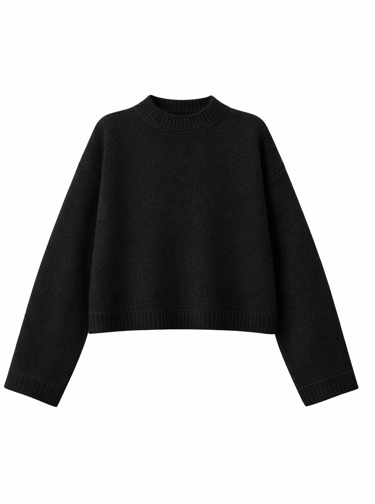 Black Knit Pullover
