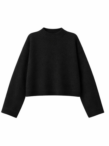 Black Knit Pullover