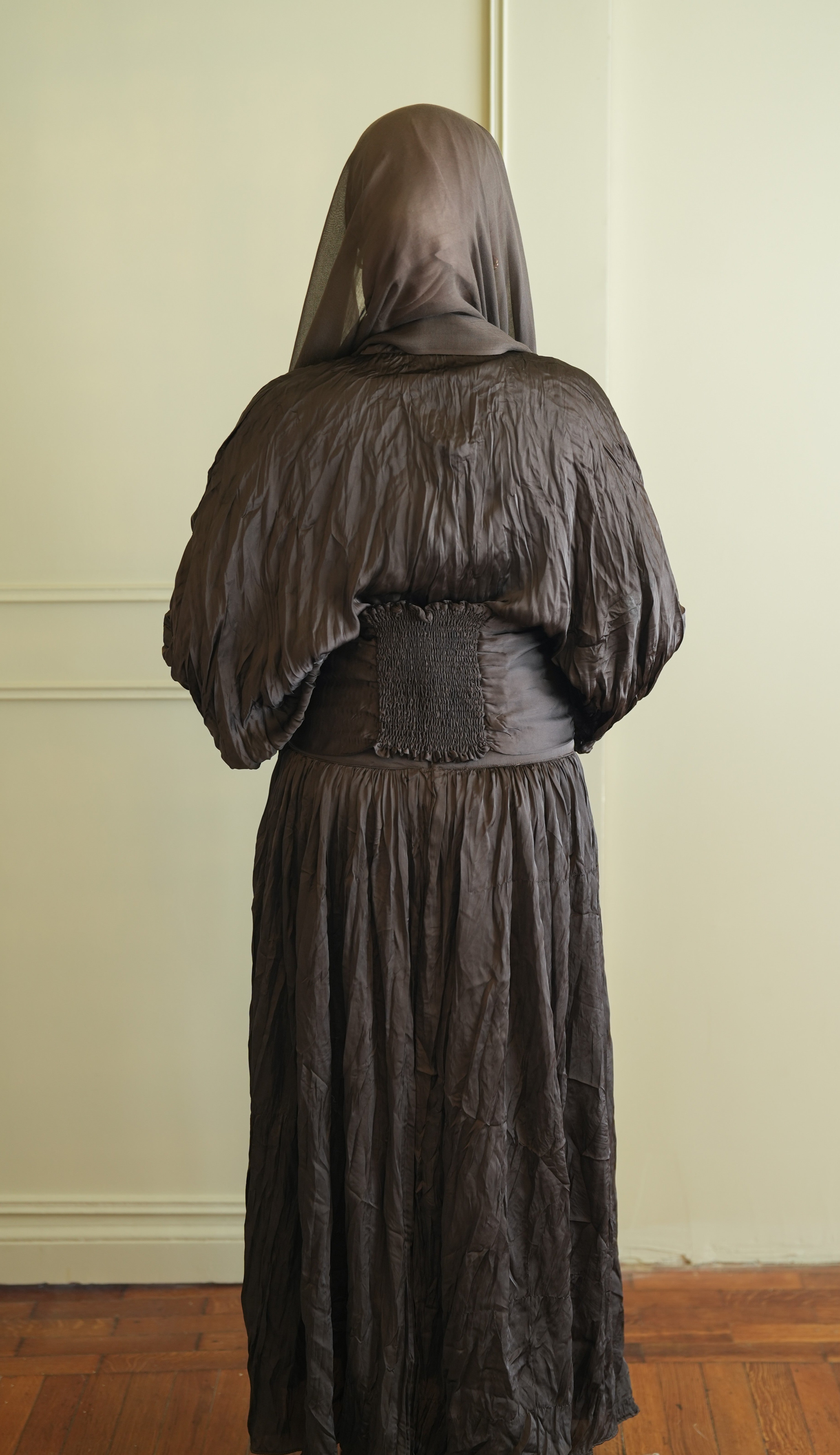 Cocoa Satin Skirt
