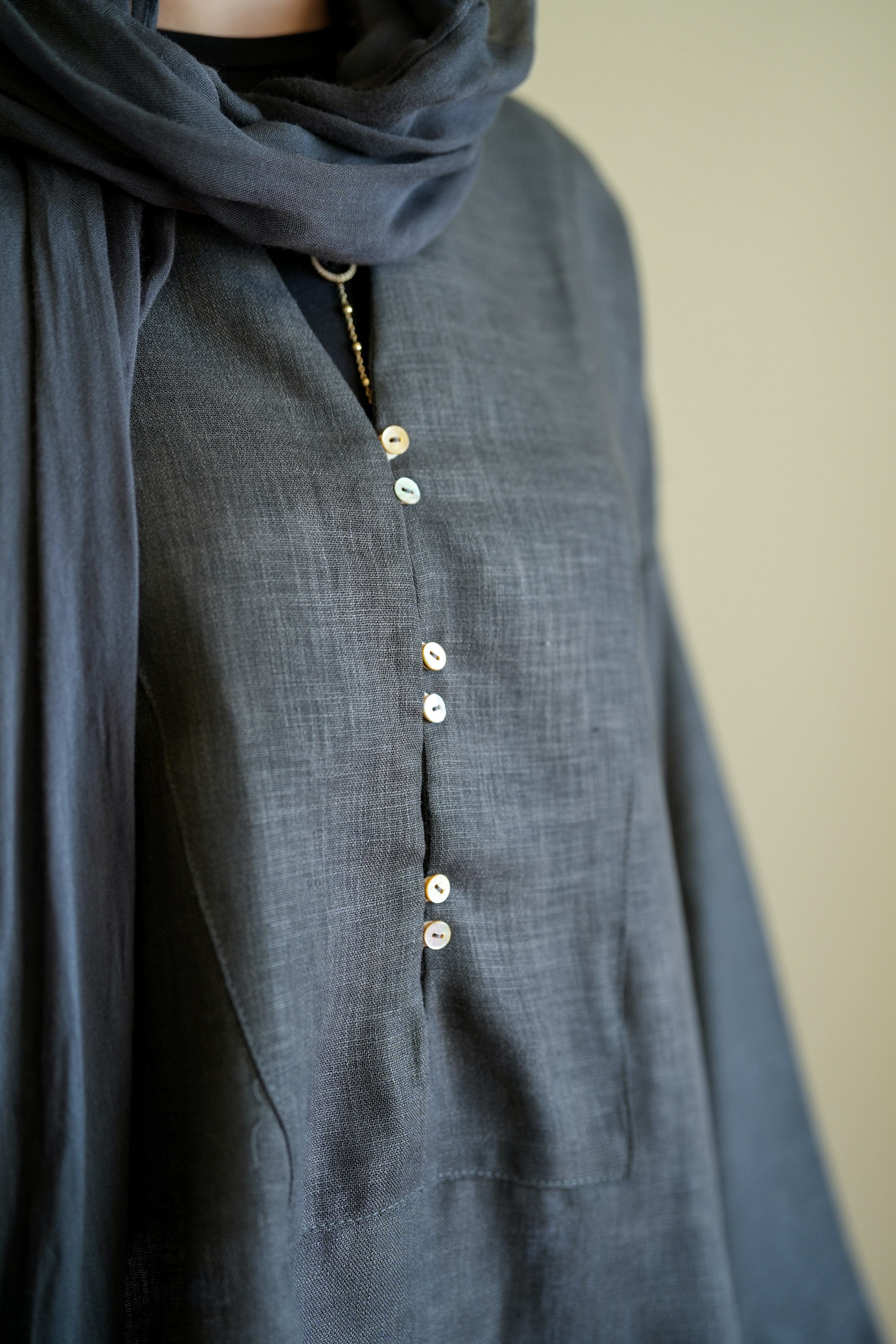 Stone Pure Linen Blouse