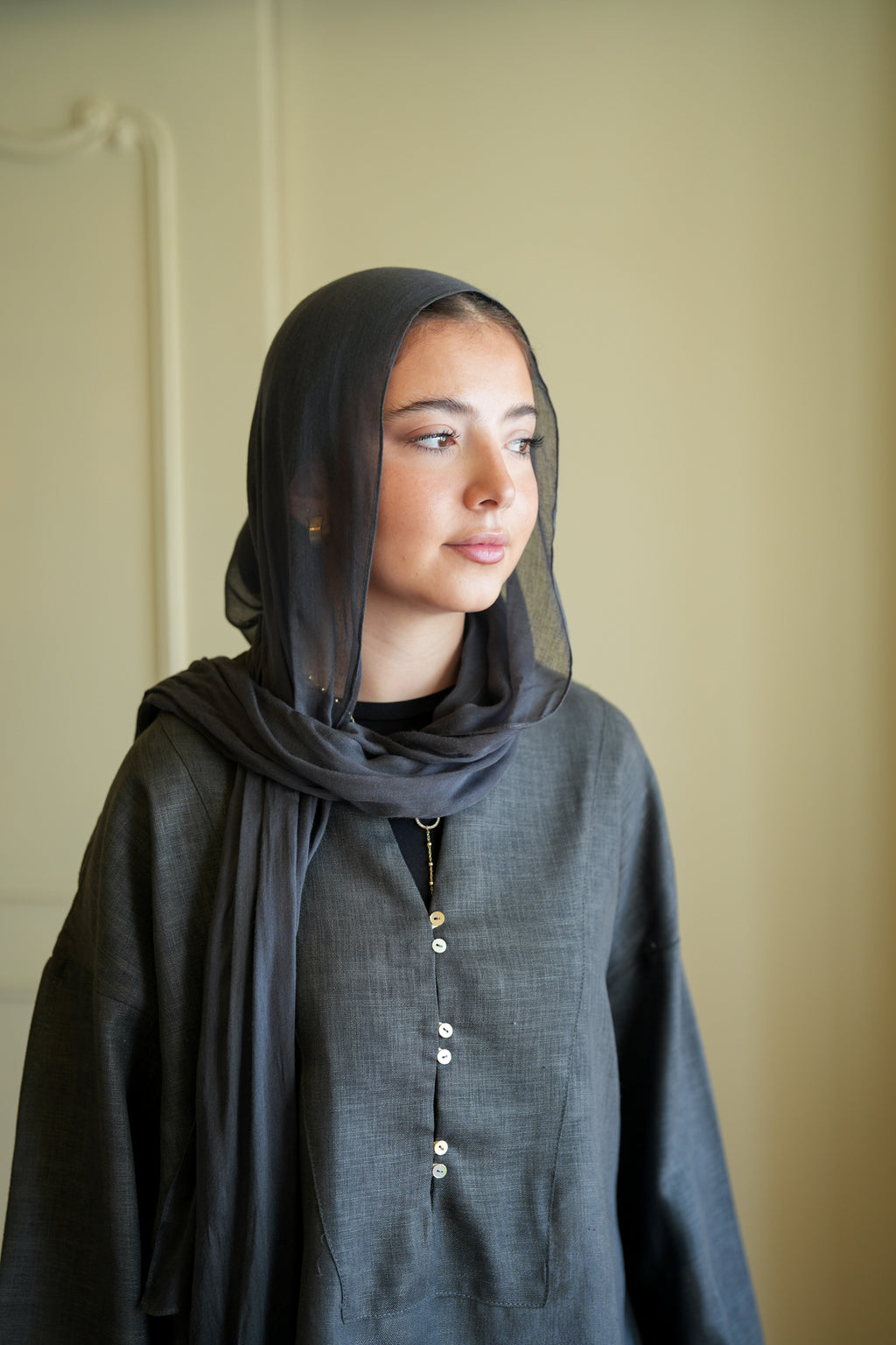 Stone Pure Linen Blouse