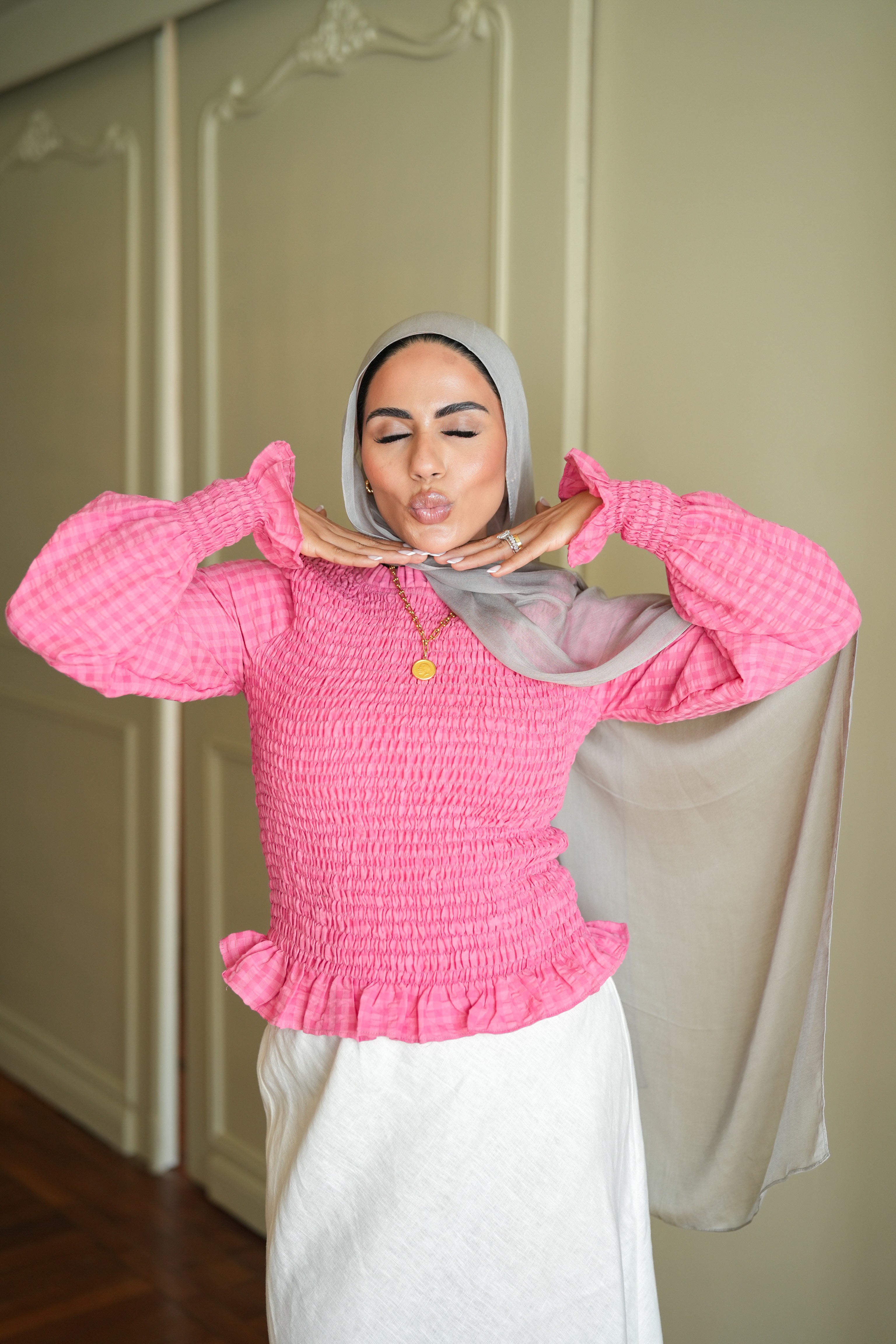 Smokey Pink Top