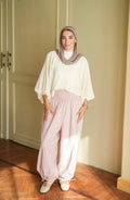 Pink Smocked Ballon Pants
