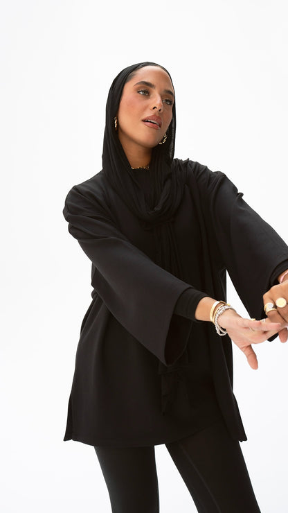 The Everyday Flow Top in Black