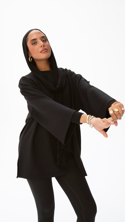 The Everyday Flow Top in Black