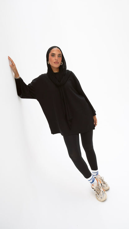 The Everyday Flow Top in Black