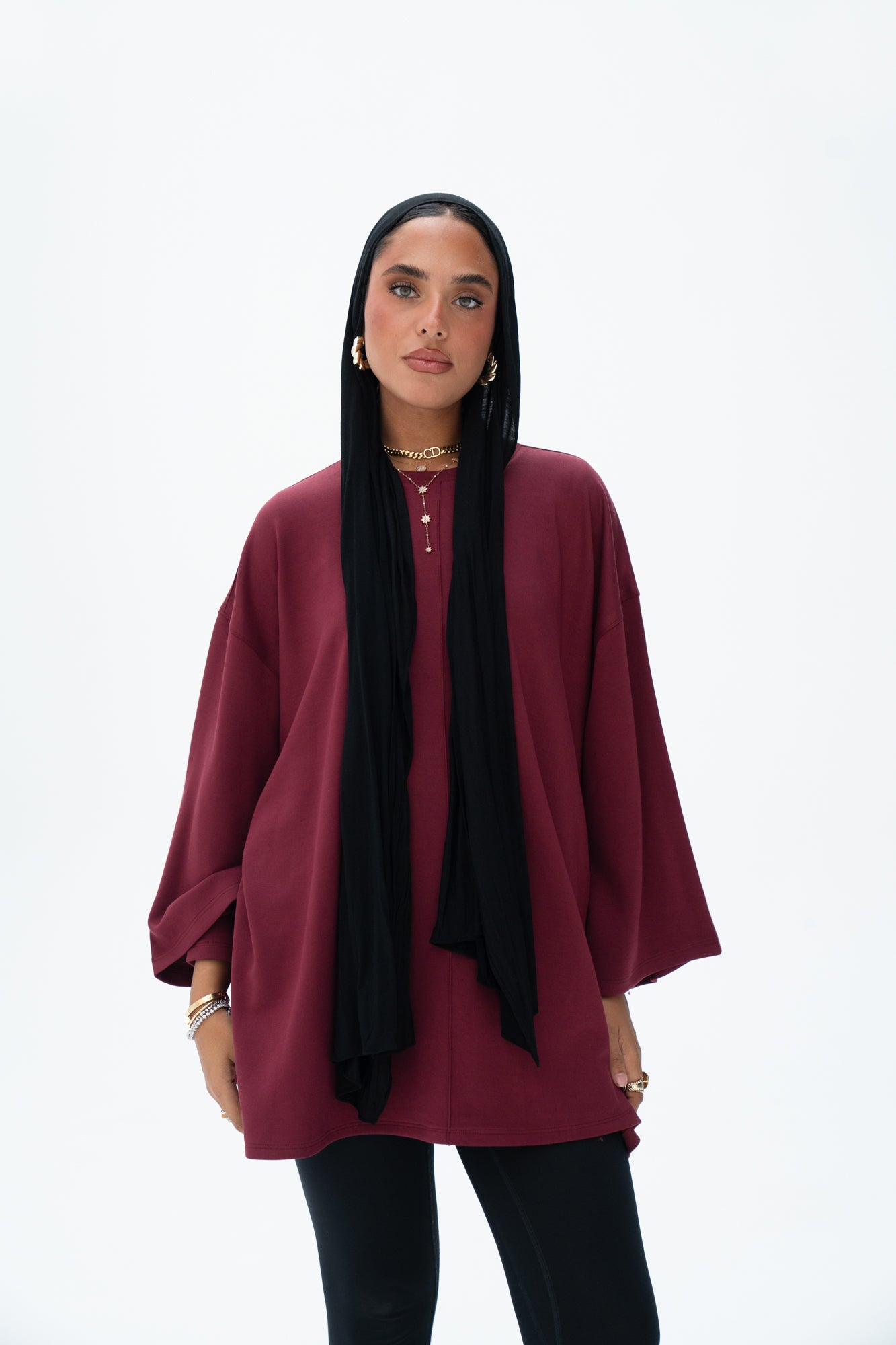 The Everyday Flow Top in Burgundy