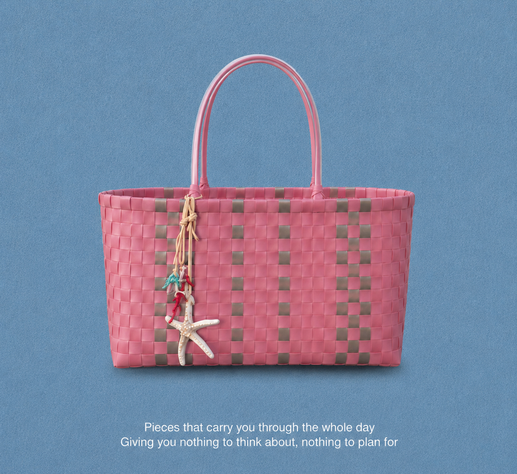 Woven Bag in Pink