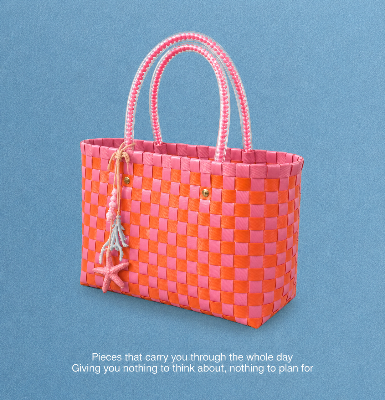 Woven Bag in Orange