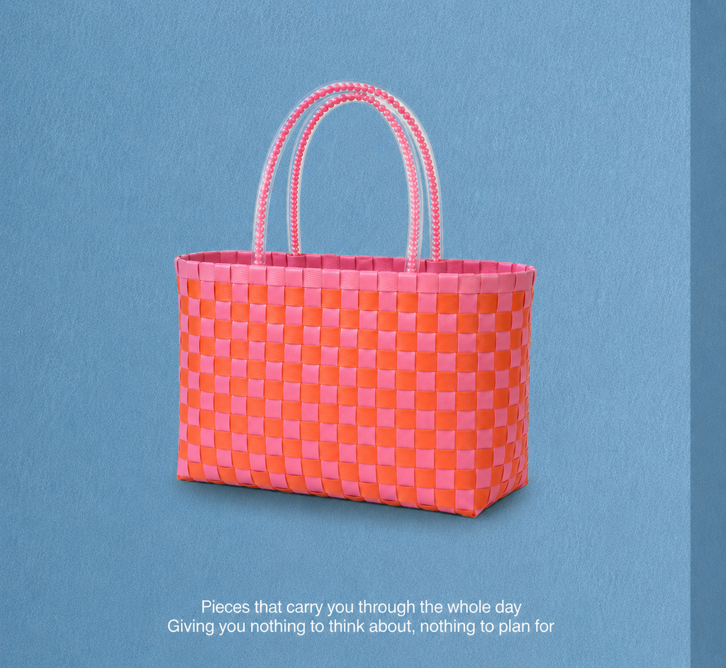 Woven Bag in Orange