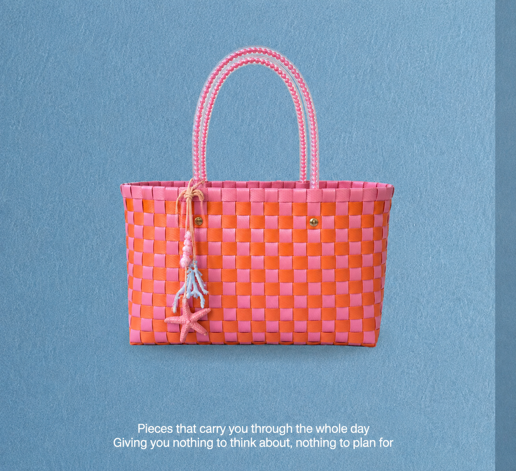 Woven Bag in Orange