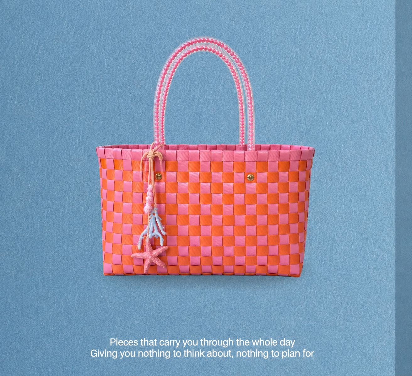 Woven Bag in Orange