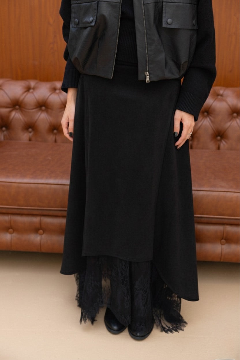 Black Lace Skirt