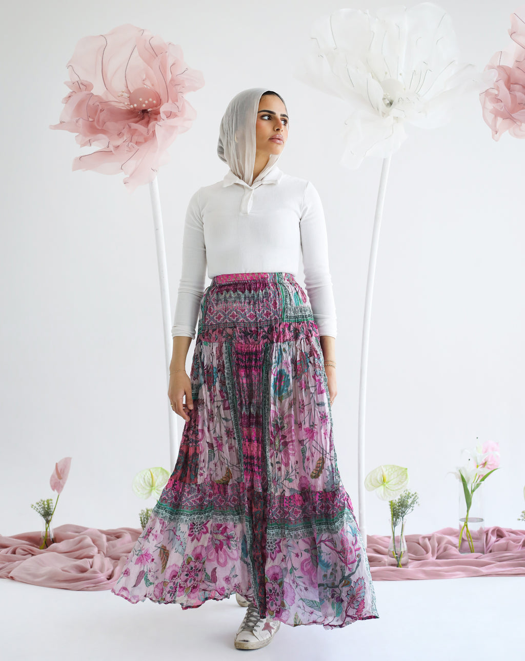 Boho Skirt in Pink