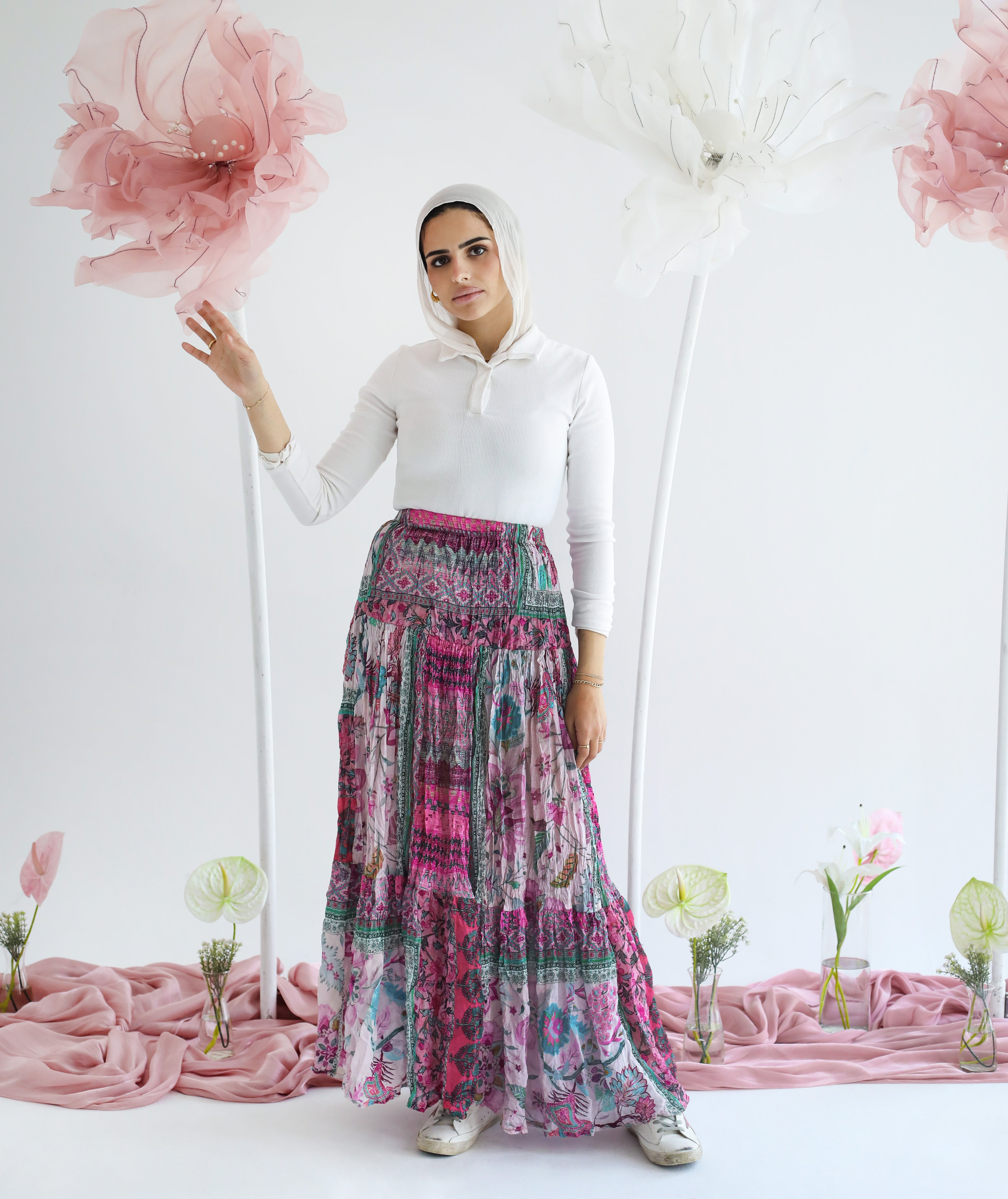 Boho Skirt in Pink