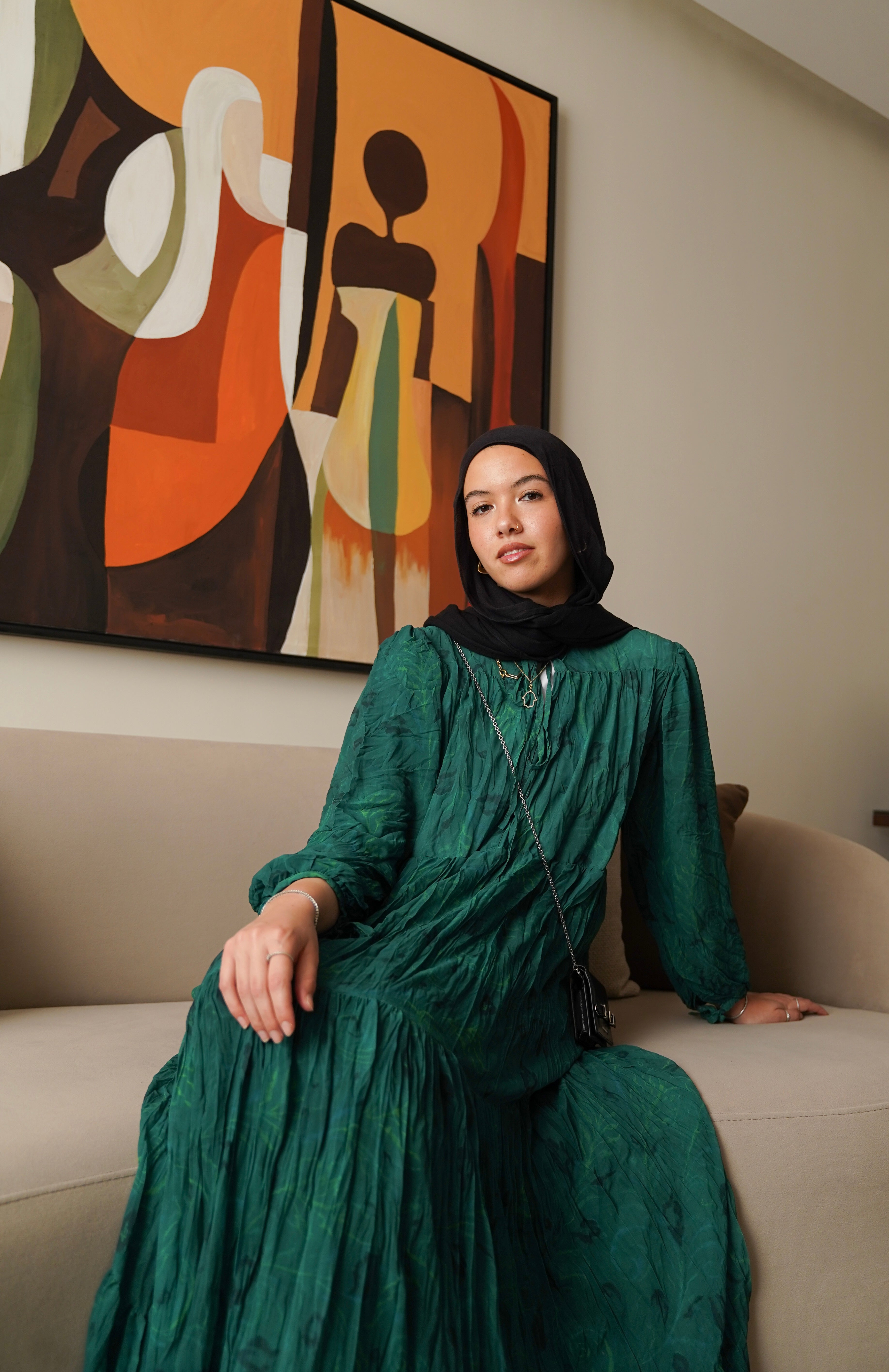 Green Flow Tiered Dress – Linem