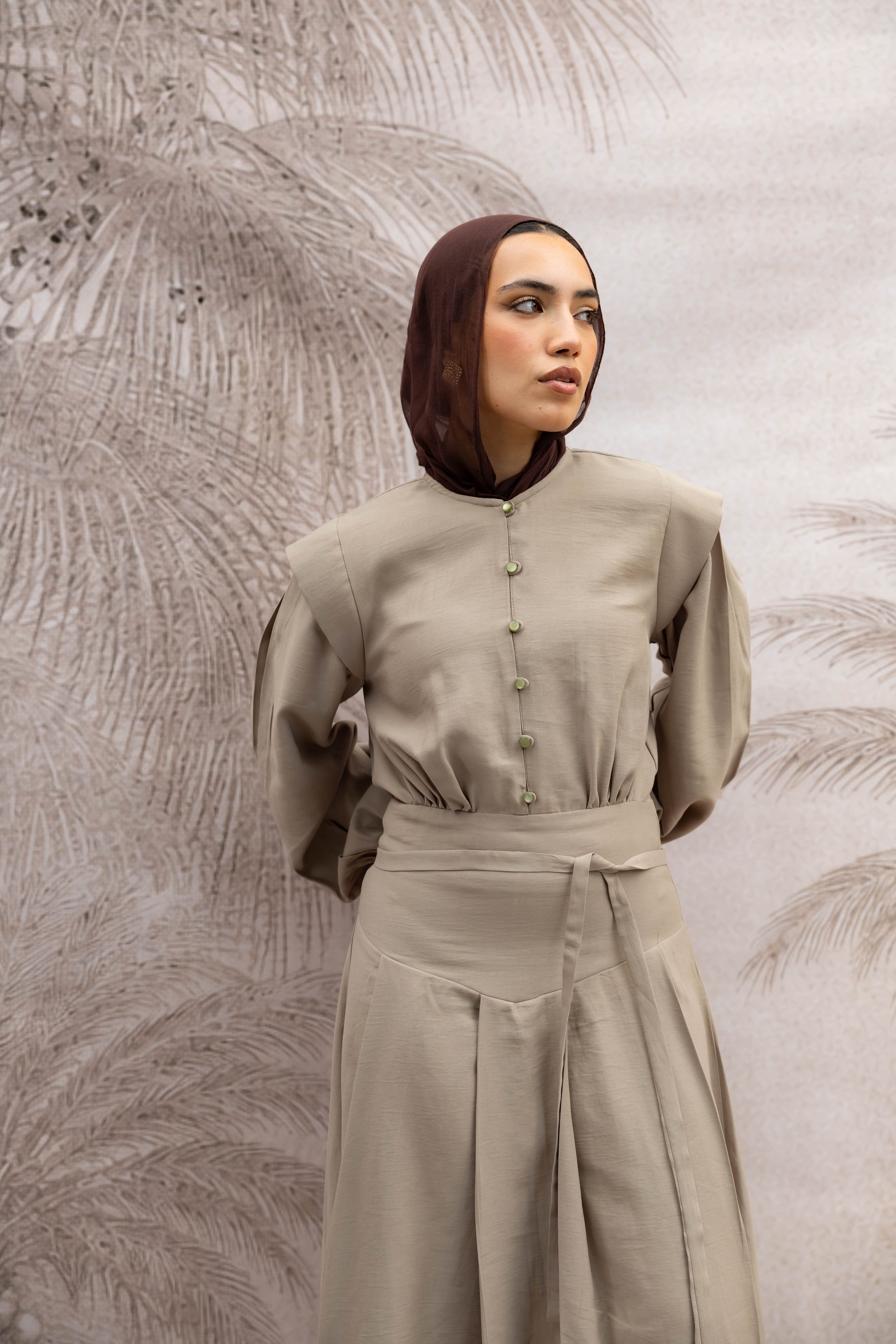 Sand Muse Structured Dress