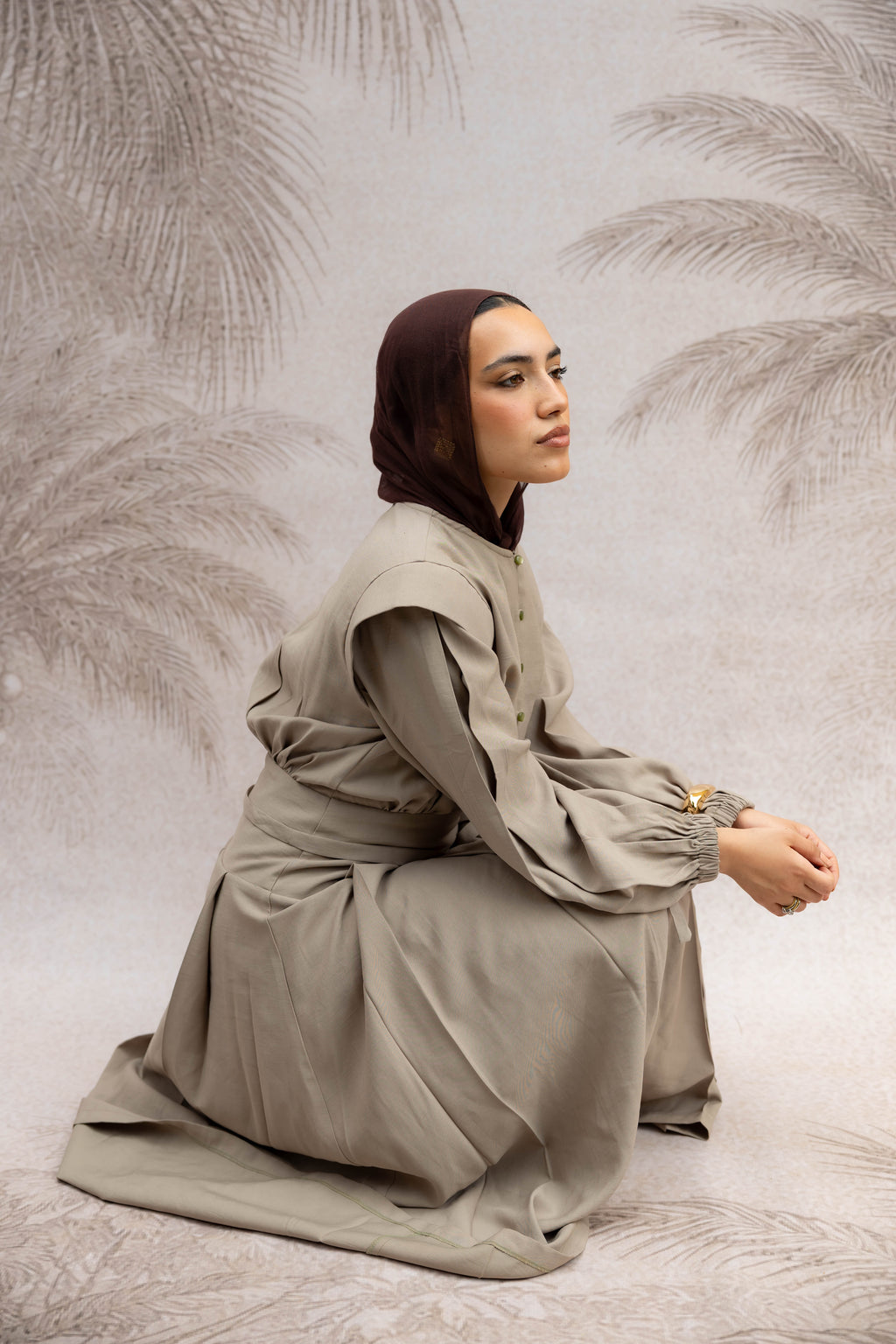 Sand Muse Structured Dress