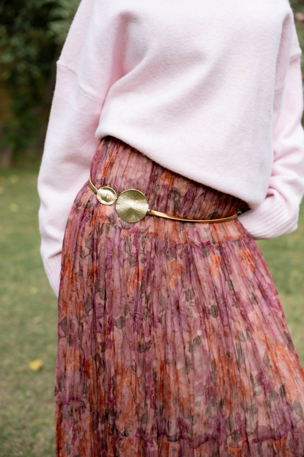 Rosewood Crinkle Skirt