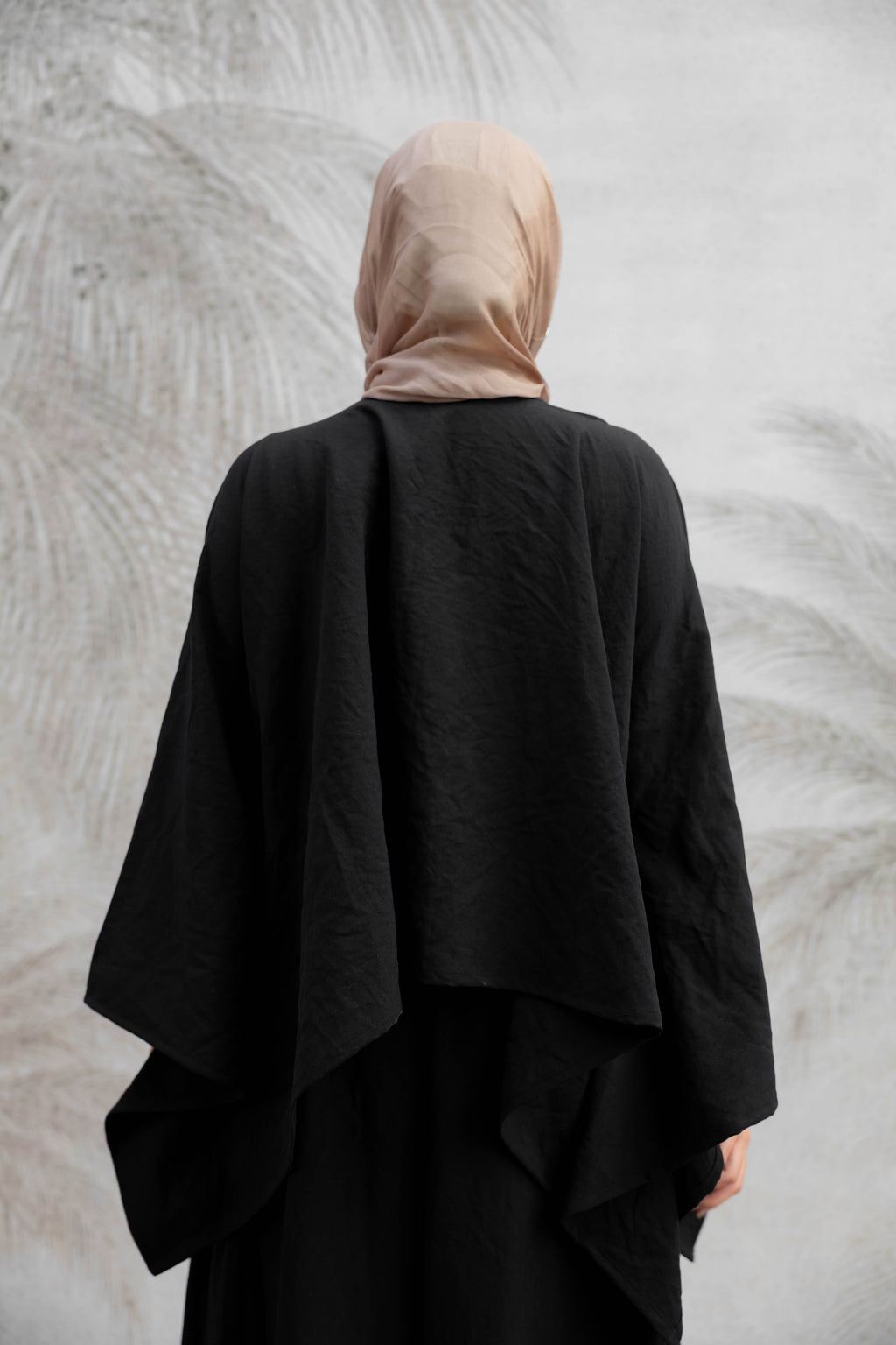 Noir Flow Cape Blouse