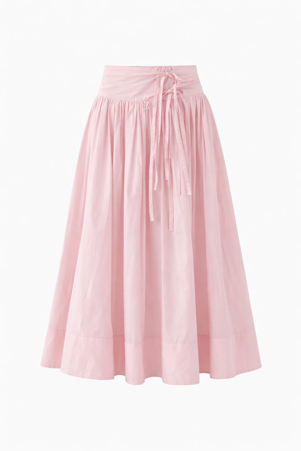 Pink Poplin Skirt