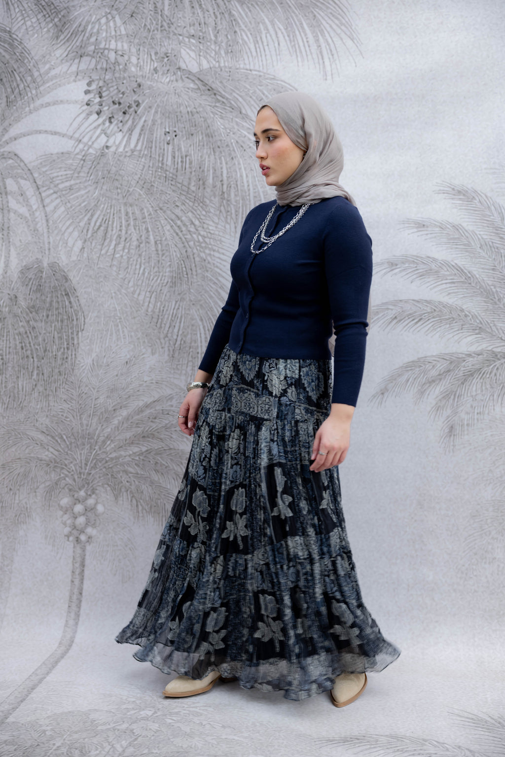 Boho Skirt in Navy
