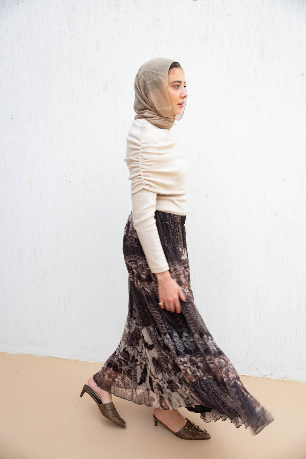 Boho Skirt in Brown
