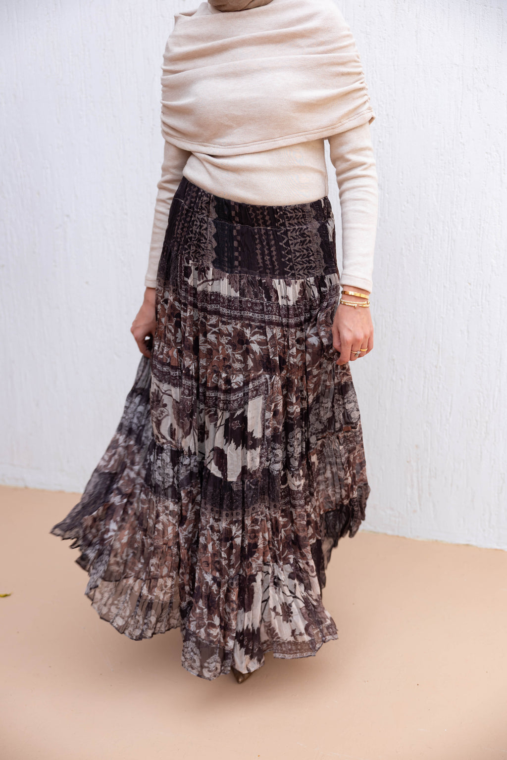 Boho Skirt in Brown