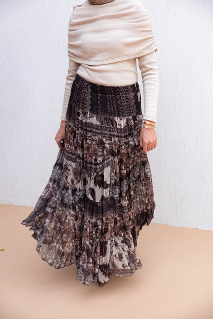 Boho Skirt in Brown