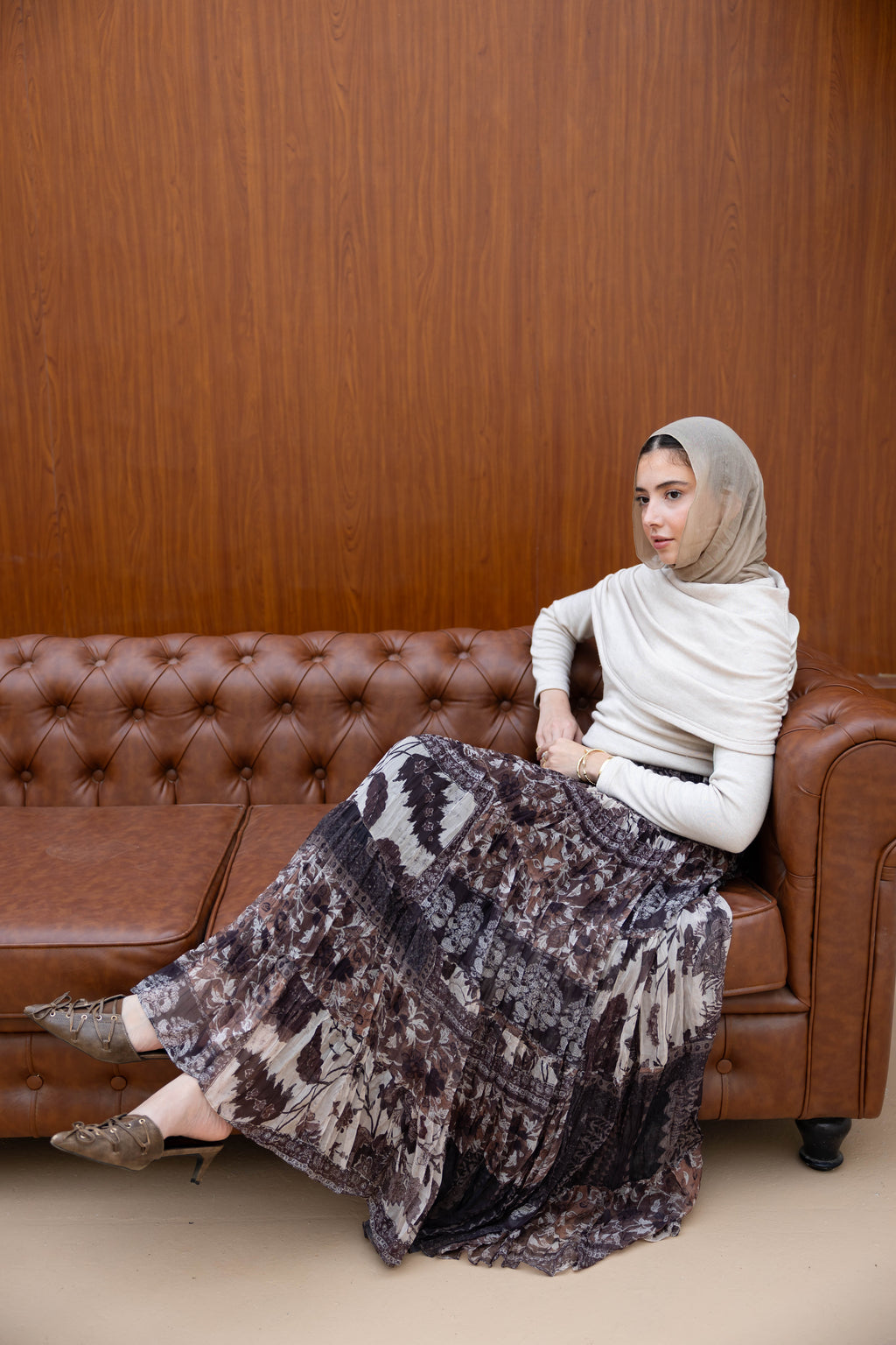 Boho Skirt in Brown