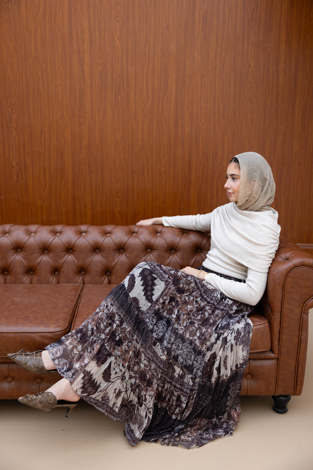 Boho Skirt in Brown