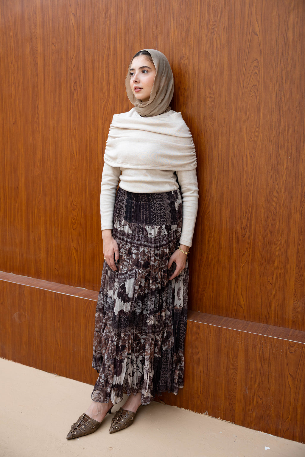 Boho Skirt in Brown