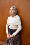 Crème Off-Shoulder