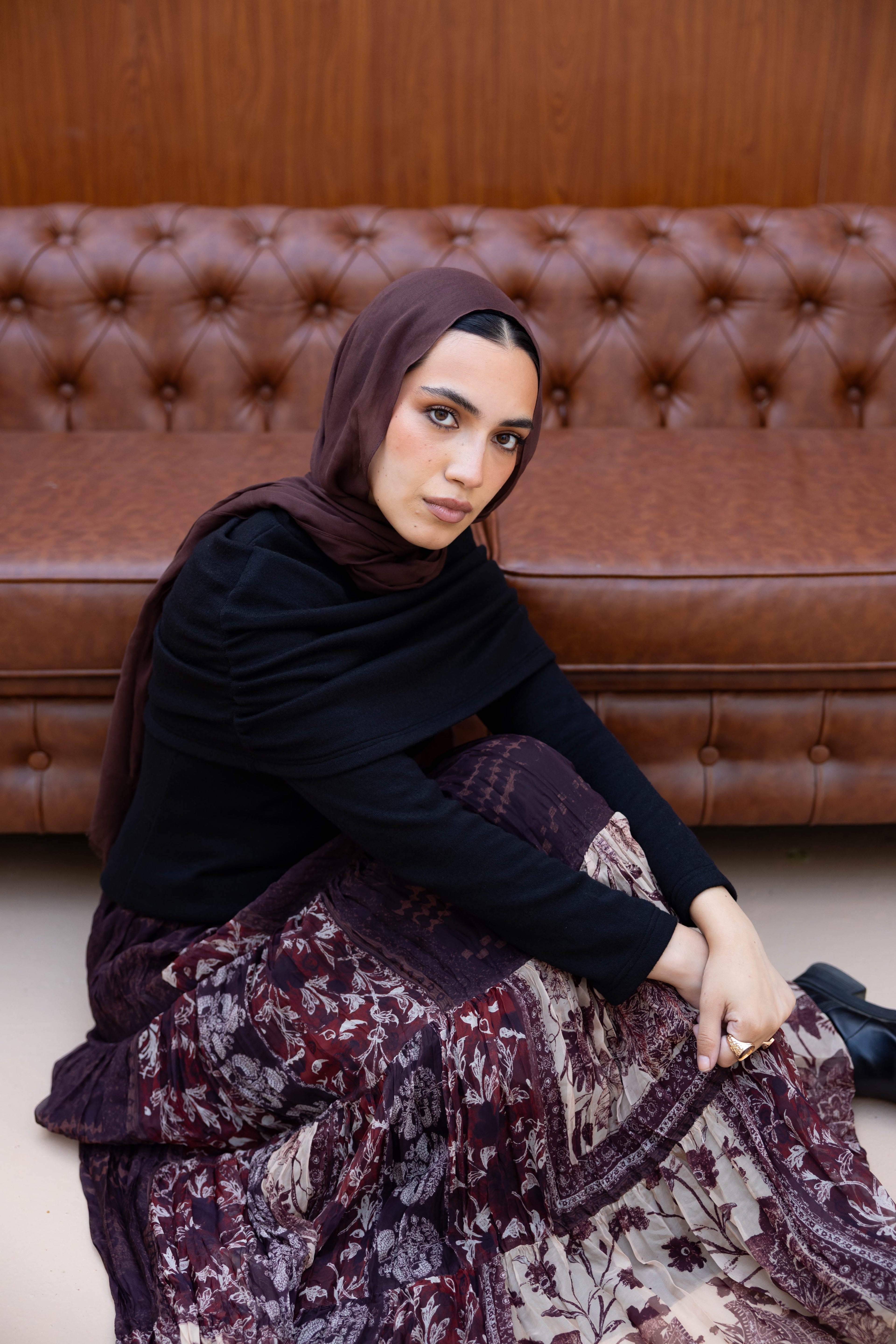 Boho Skirt in Burgundy