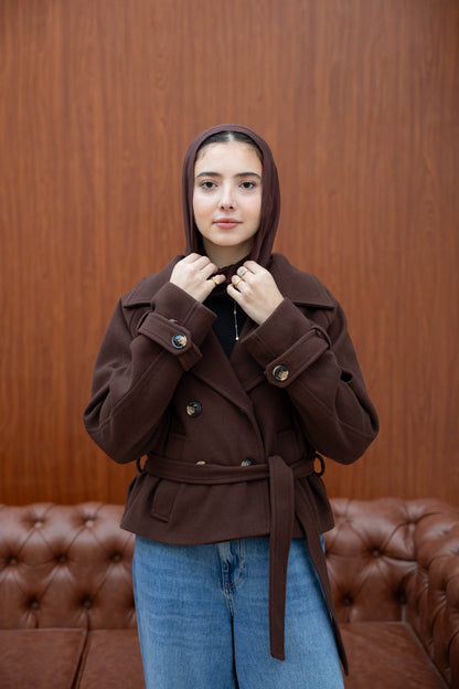 Double Breasted Short Jacket