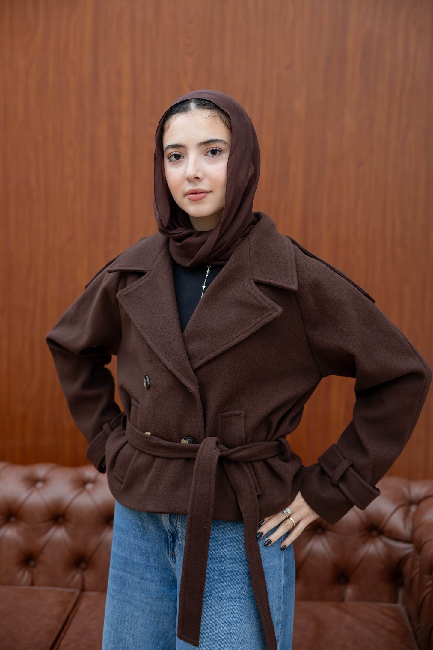 Double Breasted Short Jacket