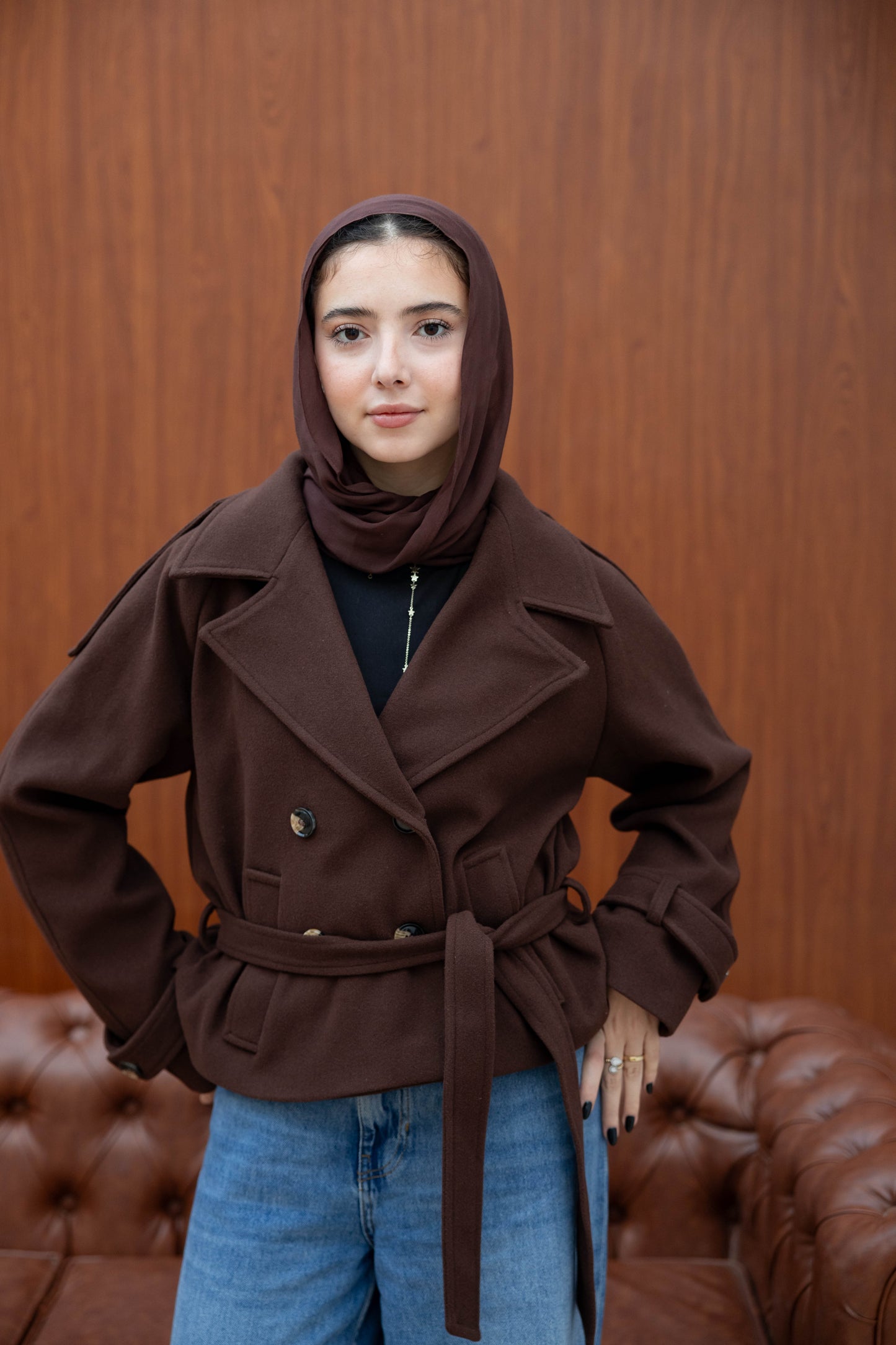 Double Breasted Short Jacket