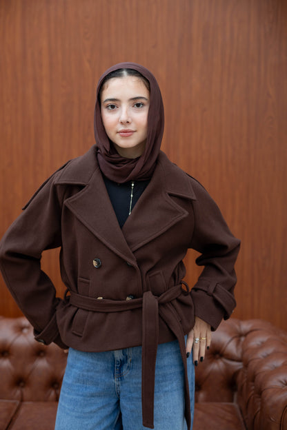 Double Breasted Short Jacket