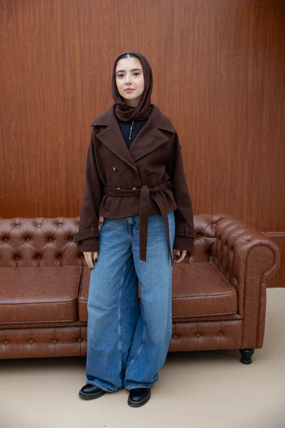 Double Breasted Short Jacket