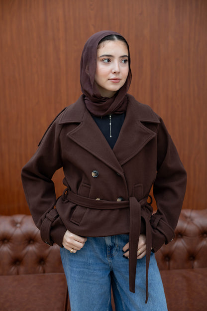 Double Breasted Short Jacket