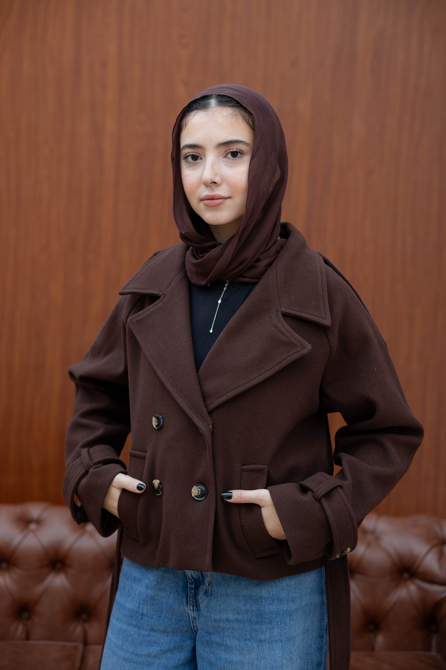 Double Breasted Short Jacket