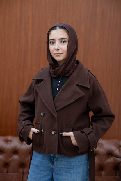 Double Breasted Short Jacket