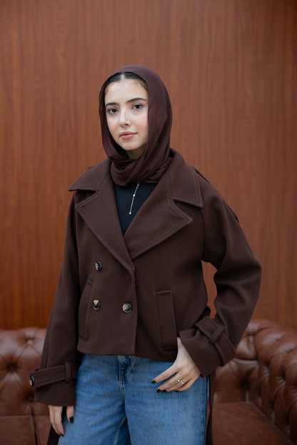 Double Breasted Short Jacket