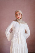 White Jacquard Blouse