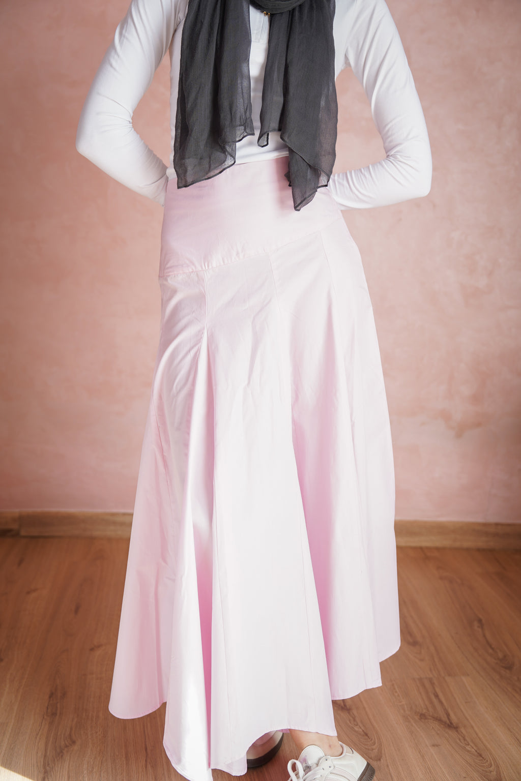Asymmetrical Skirt in Pink