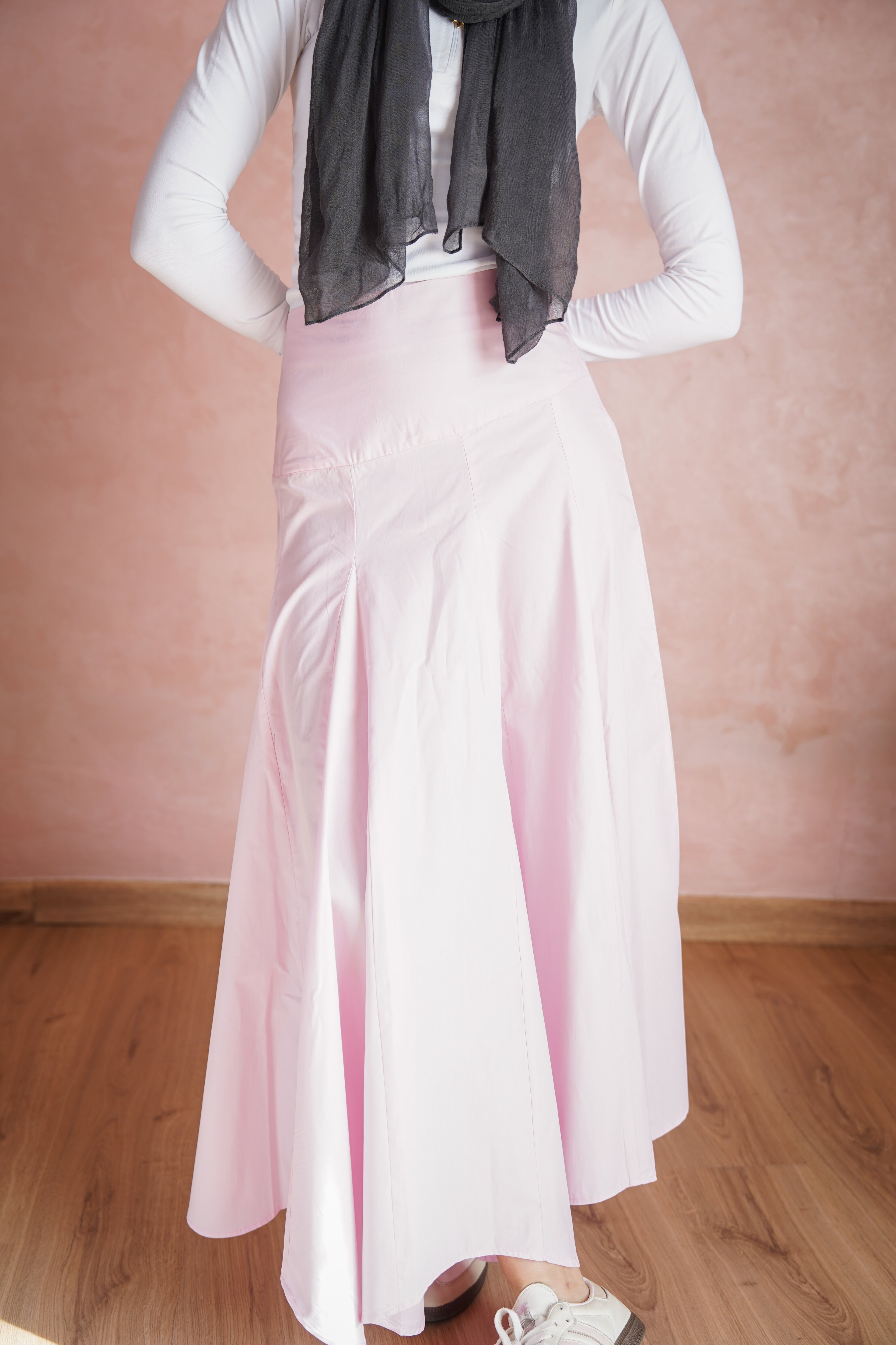 Asymmetrical Skirt in Pink